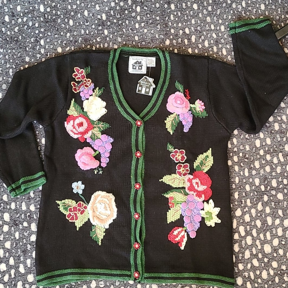 SALE!! Storybook Knits Sweater "Nature's Bouquet" NWT!